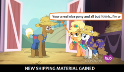 Size: 844x489 | Tagged: safe, screencap, rarity, pony, unicorn, simple ways, image macro, implied, meme, shipping