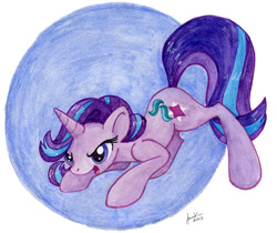 Size: 886x743 | Tagged: safe, artist:jenkiwi, starlight glimmer, pony, unicorn, solo, traditional art