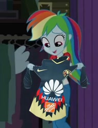 Size: 474x620 | Tagged: safe, derpibooru import, edit, edited screencap, screencap, rainbow dash, equestria girls, legend of everfree, club america, football, mexico, solo, sports