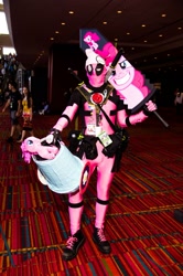 Size: 1360x2048 | Tagged: safe, pinkie pie, human, cosplay, deadpool, irl, irl human, photo, waifuken