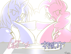 Size: 1280x960 | Tagged: safe, artist:sion, dj pon-3, pinkie pie, vinyl scratch, earth pony, pony, unicorn, plot