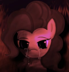 Size: 768x800 | Tagged: safe, artist:jabbie64, pinkie pie, earth pony, pony, crying, head only, solo