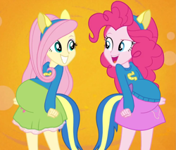 Size: 1185x1010 | Tagged: safe, fluttershy, pinkie pie, equestria girls, pregnant, pregnant edit, pregnant equestria girls, teen pregnancy