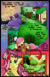 Size: 780x1200 | Tagged: safe, artist:smittenfirefly, fluttershy, pegasus, pony, comic, female, floral head wreath, mare