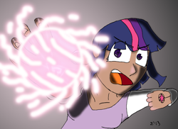 Size: 2413x1756 | Tagged: safe, artist:sigmatheartist, derpibooru import, twilight sparkle, humanized, naruto, rasengan