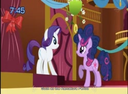 Size: 643x475 | Tagged: safe, derpibooru import, edit, edited screencap, screencap, rarity, twilight sparkle, pony, unicorn, friendship is magic, caption, youtube caption