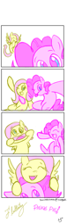 Size: 426x1400 | Tagged: safe, artist:silver1kunai, fluttershy, pinkie pie, earth pony, pegasus, pony, comic, cute, female, flutterpie, fun, lesbian, photo booth, photo strip, shipping