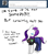 Size: 680x780 | Tagged: safe, artist:moonblizzard, rarity, pony, unicorn, ask, clothes, rarity answers, solo, tumblr