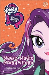 Size: 329x499 | Tagged: safe, starlight glimmer, equestria girls, mirror magic, spoiler:eqg specials, beanie, book cover, hat, magic magic everywhere, official, smiling, solo