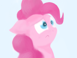 Size: 1024x768 | Tagged: safe, artist:aemantaslim, pinkie pie, earth pony, pony, confused, female, mare, pink coat, pink mane, solo