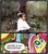 Size: 397x453 | Tagged: safe, idw, fluttershy, pegasus, pony, blue coat, blue eyes, dialogue, doctor who, exploitable meme, female, looking up, mare, meme, multicolored tail, nature is so fascinating, nicola bryant, obligatory pony, peri brown, pink coat, pink mane, smiling, speech bubble, the mark of the rani, tree, wings, yellow coat