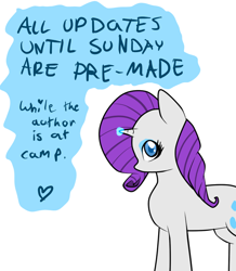 Size: 680x780 | Tagged: safe, artist:moonblizzard, rarity, pony, unicorn, ask, rarity answers, solo, tumblr