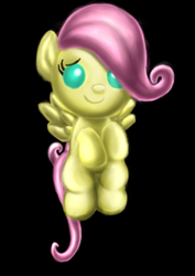 Size: 2480x3508 | Tagged: safe, artist:privia, fluttershy, pegasus, pony, foal, solo, younger