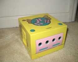 Size: 445x351 | Tagged: safe, artist:superdash2, fluttershy, custom, cutie mark, gamecube, irl, photo