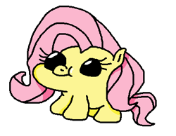 Size: 438x340 | Tagged: safe, artist:jazo123, fluttershy, pegasus, pony, baby, filly, solo