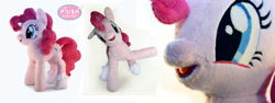 Size: 1024x387 | Tagged: safe, artist:plushactiontoys, pinkie pie, irl, photo, plushie, solo