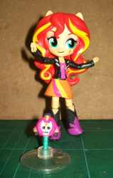 Size: 541x850 | Tagged: safe, sunset shimmer, equestria girls, clothes, crossover, diamond is unbreakable, doll, equestria girls minis, eqventures of the minis, jojo's bizarre adventure, sheer heart attack, skirt, toy