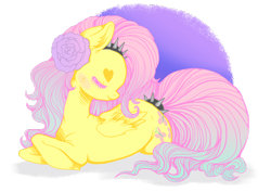 Size: 1280x905 | Tagged: safe, artist:grimm-sugar, fluttershy, pegasus, pony, blushing, collar, flower, punk, solo