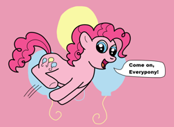 Size: 750x550 | Tagged: safe, artist:ced75, pinkie pie, earth pony, pony, female, mare, pink coat, pink mane, solo, speech bubble