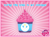 Size: 850x628 | Tagged: safe, balloon, cupcake, frosting, logo, my little pony logo, official, sunburst background, text