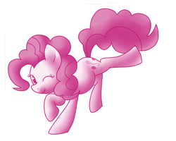 Size: 1500x1200 | Tagged: safe, artist:zoiby, pinkie pie, earth pony, pony, female, mare, monochrome, pink coat, pink mane, solo