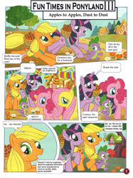 Size: 746x1000 | Tagged: safe, artist:limeylassen, edit, applejack, fluttershy, pinkie pie, spike, twilight sparkle, dragon, earth pony, pegasus, pony, undead, vampire, vampony, comic, funtimes in ponyland, german comic, no way too far, parody, twilight is a lion, wat