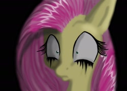 Size: 2450x1750 | Tagged: safe, artist:bluefeathercat, fluttershy, pegasus, pony, female, makeup, mare, solo