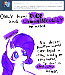 Size: 680x780 | Tagged: safe, artist:moonblizzard, rarity, pony, unicorn, ask, rarity answers, solo, tumblr