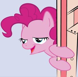 Size: 722x716 | Tagged: safe, pinkie pie, earth pony, pony, chickun, exploitable meme, forced meme, meme, solo, that fucking cat