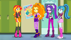 Size: 1920x1080 | Tagged: safe, screencap, adagio dazzle, aria blaze, sonata dusk, sunset shimmer, equestria girls, rainbow rocks, the dazzlings