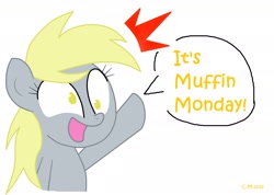 Size: 2106x1496 | Tagged: safe, artist:entou, derpy hooves, pegasus, pony, female, mare, monday, muffin, solo, taco tuesday