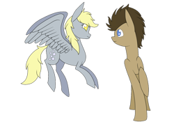 Size: 1024x759 | Tagged: safe, artist:necro1337, derpy hooves, doctor whooves, pegasus, pony, female, mare