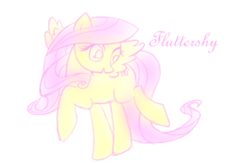 Size: 610x440 | Tagged: safe, artist:amatan-pe, fluttershy, pegasus, pony, female, mare, pixiv, solo