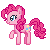 Size: 50x50 | Tagged: safe, artist:sliperrysheep, pinkie pie, earth pony, pony, lowres, pixel art, simple background, solo, transparent background