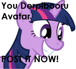 Size: 440x401 | Tagged: safe, derpibooru import, twilight sparkle, avatar, meta, text