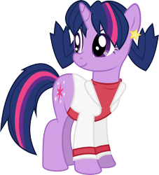 Size: 3452x3796 | Tagged: safe, artist:bubblestormx, derpibooru import, twilight sparkle, clothes, cosplay, crossover, dressup, kris (pokemon), manga, nintendo, parody, pokémon, pokémon crystal, pokémon special, simple background, solo, transparent background, vector