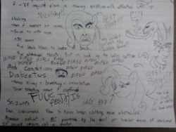 Size: 2048x1536 | Tagged: safe, discord, fluttershy, rarity, pegasus, pony, unicorn, best pony, first aid, homework, nicolas cage, sketch, vulgar, wat, wilford brimley, worst pony