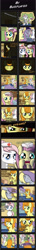 Size: 900x6300 | Tagged: safe, artist:bugplayer, carrot top, derpy hooves, fluttershy, golden harvest, nurse redheart, pegasus, pony, comic, female, mare, muffin