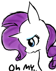 Size: 306x389 | Tagged: safe, artist:moonblizzard, rarity, pony, unicorn, ask, rarity answers, solo, tumblr