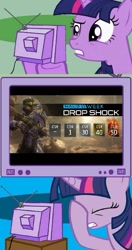 Size: 439x829 | Tagged: safe, derpibooru import, twilight sparkle, exploitable meme, facehoof, halo 4, meme, tv meme