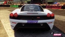 Size: 1280x720 | Tagged: safe, rarity, car, ferrari, ferrari f430, ferrarity, forza horizon, itasha, no pony