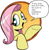 Size: 421x431 | Tagged: safe, idw, fluttershy, pegasus, pony, bad advice fluttershy, blue eyes, dialogue, exploitable meme, female, mare, meme, open mouth, peekaboo, pink mane, raised hoof, raised leg, scp foundation, scp-096, simple background, smiling, solo, speech bubble, talking to viewer, this will end in pain, this will end in tears, this will end in tears and/or death, this will end with no remains, underhoof, white background, yellow coat