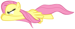 Size: 2750x1072 | Tagged: safe, artist:flutterflyraptor, fluttershy, pegasus, pony, simple background, solo, transparent background, vector