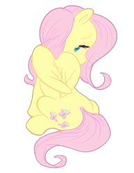 Size: 500x647 | Tagged: safe, artist:kevinbolk, fluttershy, pegasus, pony, female, mare, pink mane, solo, yellow coat