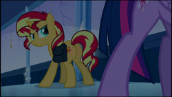 Size: 1920x1080 | Tagged: safe, edit, edited screencap, editor:joshua, screencap, sunset shimmer, twilight sparkle, twilight sparkle (alicorn), alicorn, pony, equestria girls, bunset shimmer, butt blush, plot