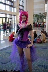 Size: 1365x2048 | Tagged: safe, artist:kitsune-keitaro, pinkie pie, human, 2013, convention, cosplay, irl, irl human, megacon, photo, saloon dress, saloon pinkie