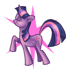 Size: 487x561 | Tagged: safe, artist:phantosanucca, derpibooru import, twilight sparkle, pony, unicorn, female, horn, mare, purple coat, purple mane, solo