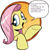 Size: 421x431 | Tagged: safe, idw, fluttershy, dinosaur, pegasus, pony, tyrannosaurus rex, bad advice fluttershy, blue eyes, dialogue, exploitable meme, female, jurassic park, mare, meme, open mouth, pink mane, raised hoof, raised leg, simple background, smiling, solo, speech bubble, talking to viewer, this will end in tears, this will end in tears and/or death, underhoof, yellow coat