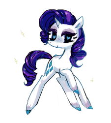 Size: 651x721 | Tagged: safe, artist:heckfucker, rarity, pony, unicorn, female, horn, mare, solo, white coat