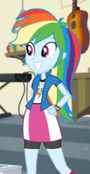 Size: 280x539 | Tagged: safe, derpibooru import, screencap, rainbow dash, dance magic, equestria girls, spoiler:eqg specials, cropped, cute, dashabetes